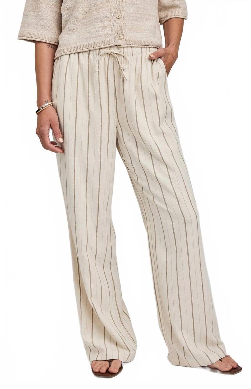 NEW GENTLE FAWN finley pant in linen stripe